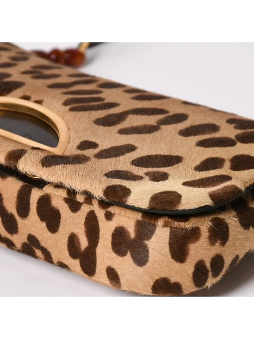 Dior Calf Hair Bag Malice Pearl Leopard Galliano
